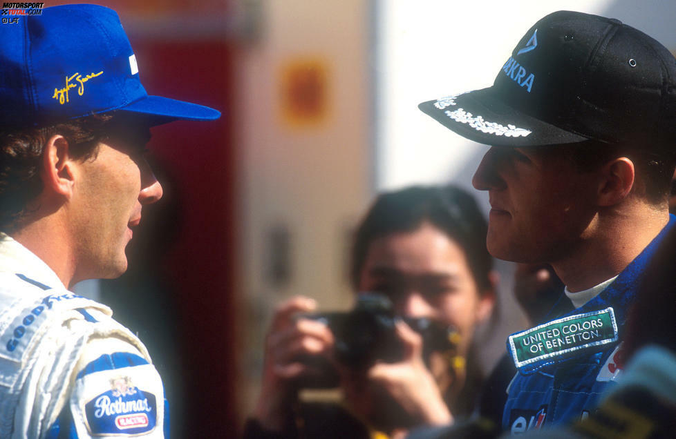 ...und es kam sogar zu einem Handgemenge. Das Verhältnis der beiden erholte sich nie: Bis zu seinem Tod im Jahr 1994 glaubte Senna, dass Schumacher eine illegale Traktionskontrolle an Bord hatte. Nach der Tragödie von Imola übernahm...