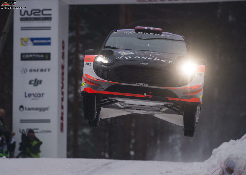 Mads Östberg war 2017 bei der Rallye Schweden am Colin's Crest der Überflieger.