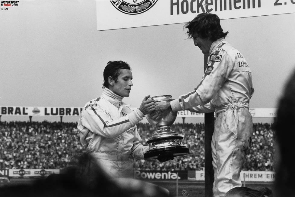 Formel-1-Saison 1970: 7 verschiedene Sieger in 13 Rennen - Jochen Rindt (5), Jacky Ickx (3), Jack Brabham, Emerson Fittipaldi, Clay Regazzoni, Pedro Rodriguez, Jackie Stewart (je 1)