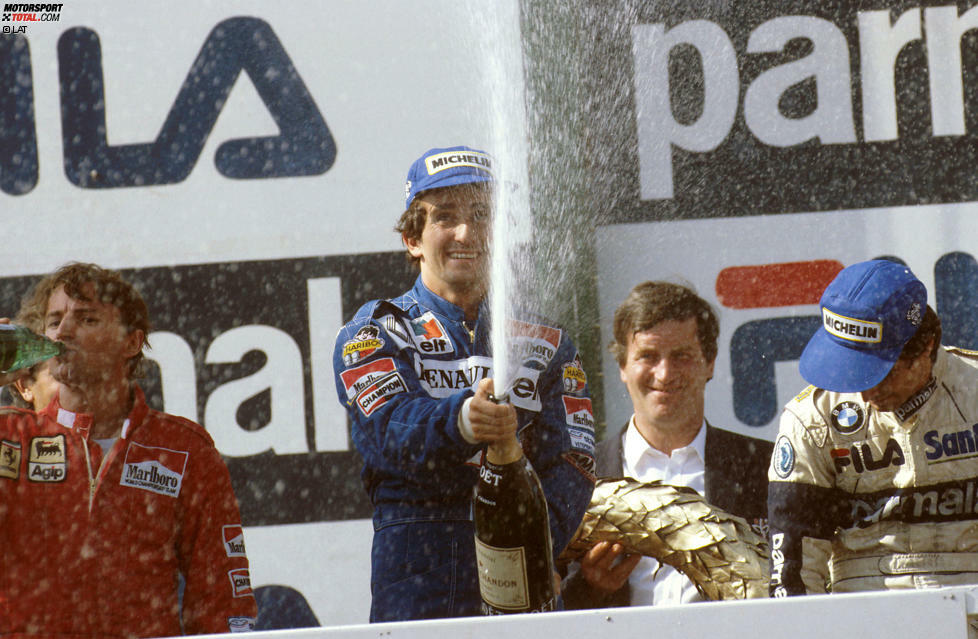 Formel-1-Saison 1983: 8 verschiedene Sieger in 15 Rennen - Alain Prost (4), Rene Arnoux, Nelson Piquet (je 3), Michele Alboreto, Riccardo Patrese, Keke Rosberg, Patrick Tambay, John Watson (je 1)