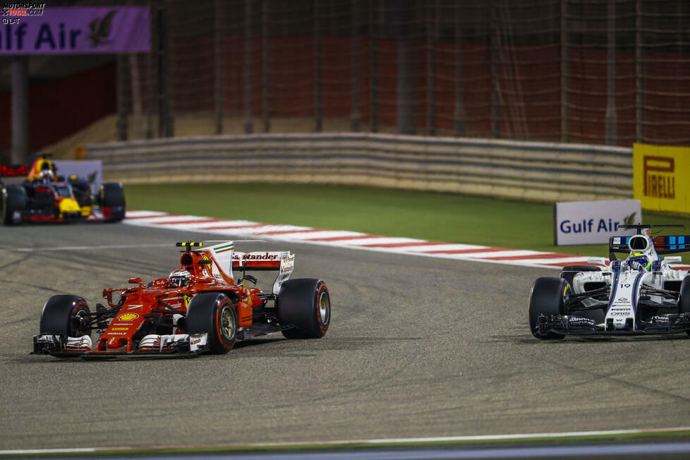 Weil die Ferrari-Crew gepatzt hat, muss Räikkönen in Runde 24 ein zweites Mal an Massa vorbei. Der Finne wird am Ende Vierter, Massa Sechster. Denn Ricciardo hat letztendlich dann doch die schnellere Pace als der Williams.