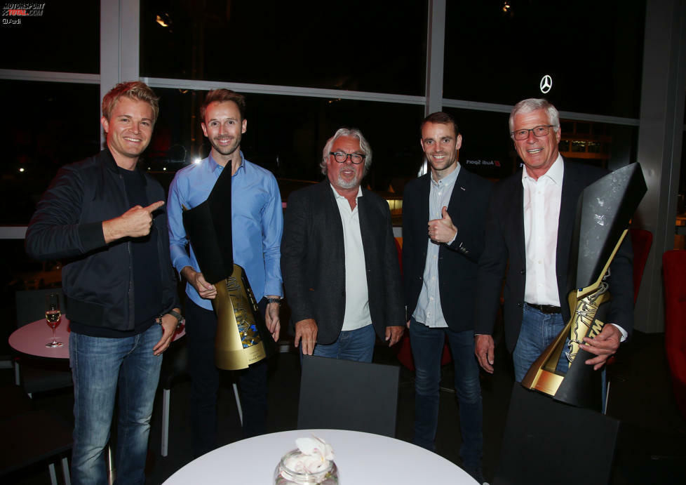 Platz 3: Formel-1-Weltmeister Nico Rosberg gratulierte dem neuen DTM-Champion Rene Rast zu seinem Erfolg: 
