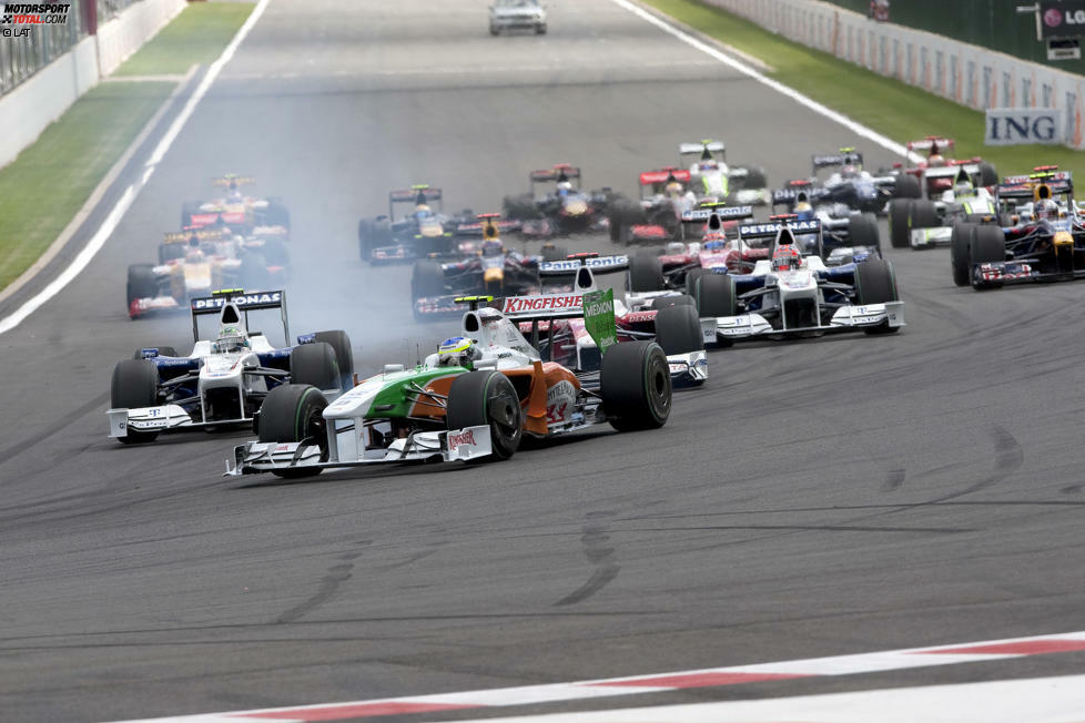 Force-India-Pilot Esteban Ocon debütierte vor einem Jahr bei diesem Rennen für Manor in der Formel 1. Sein Team hat eine besondere Verbindung zu Spa. 2009 war Giancarlo Fisichella dort auf die Pole-Position gefahren und wurde im Rennen Zweiter - bis heute das beste Formel-1-Resultat des Teams.