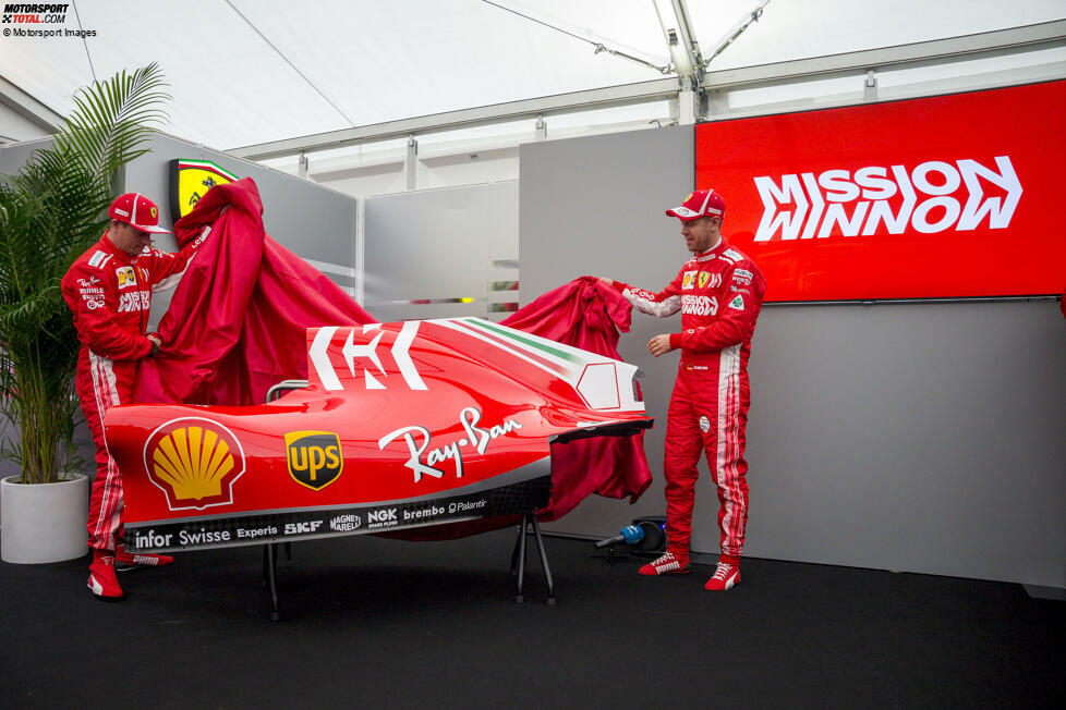 ... beim Japan-Grand-Prix präsentiert Ferrari etwas Neues: das Mission-Winnow-Design. Dabei handelt es sich um eine Initiative von Philip Morris, die fortan auf dem Formel-1-Ferrari beworben wird.
