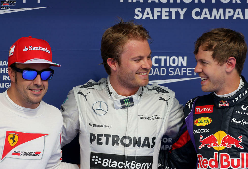 Vier Fahrer standen öfter als einmal auf der Pole-Position. Michael Schumacher 2004 und 2006, Sebastian Vettel 2010 und 2012, Nico Rosberg 2013 und 2014 und Lewis Hamilton 2015 und 2016.