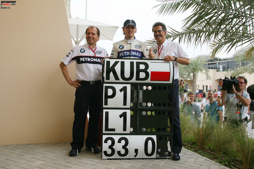 Neben den genannten standen noch vier weitere Fahrer in Bahrain auf Pole-Position: Fernando Alonso 2005, Felipe Massa 2007, Robert Kubica 2008 und Jarno Trulli 2009. Fünf von zwölf Mal gewann der Polesetter tags darauf auch den Grand Prix. Und niemals stand der Sieger weiter hinten als auf P4.