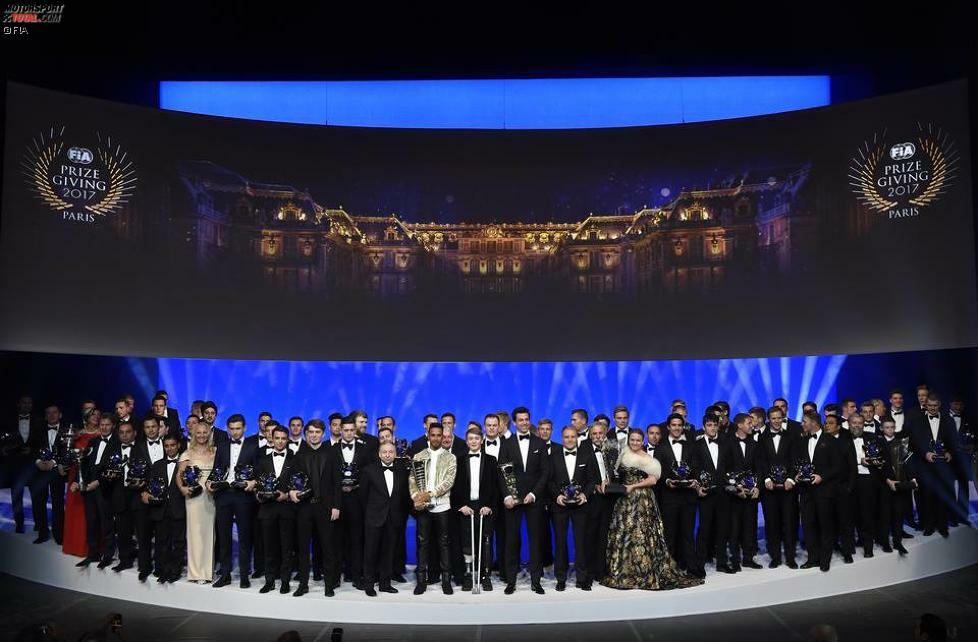 Die FIA-Gala im Schloss Versailles vor den Toren von Paris bildete den pompösen Abschluss der Motorsport-Saison.