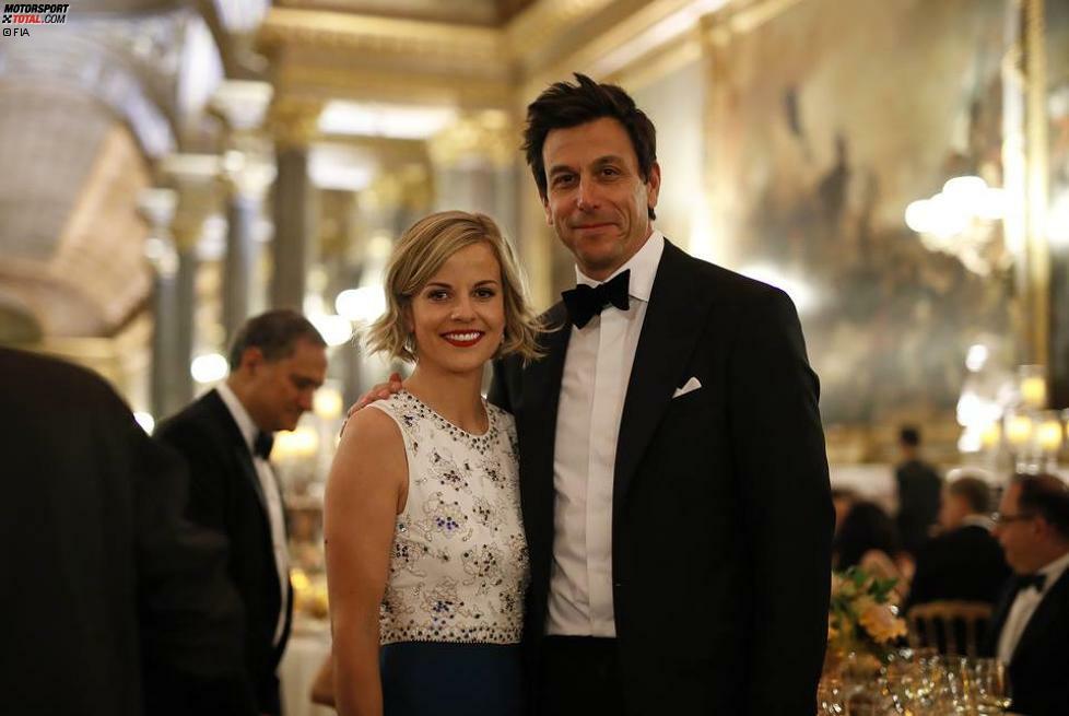 Susie und Toto Wolff genossen den Abend. Wer auf Söhnchen Jack aufgepasst hat, wurde nicht bekannt.