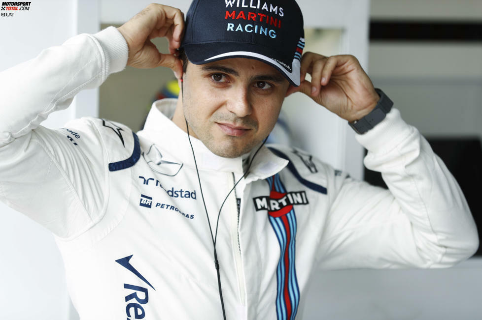 Felipe Massa (Williams): Jahresgehalt 4,7 Millionen Euro, Vertrag läuft Ende 2017 aus.