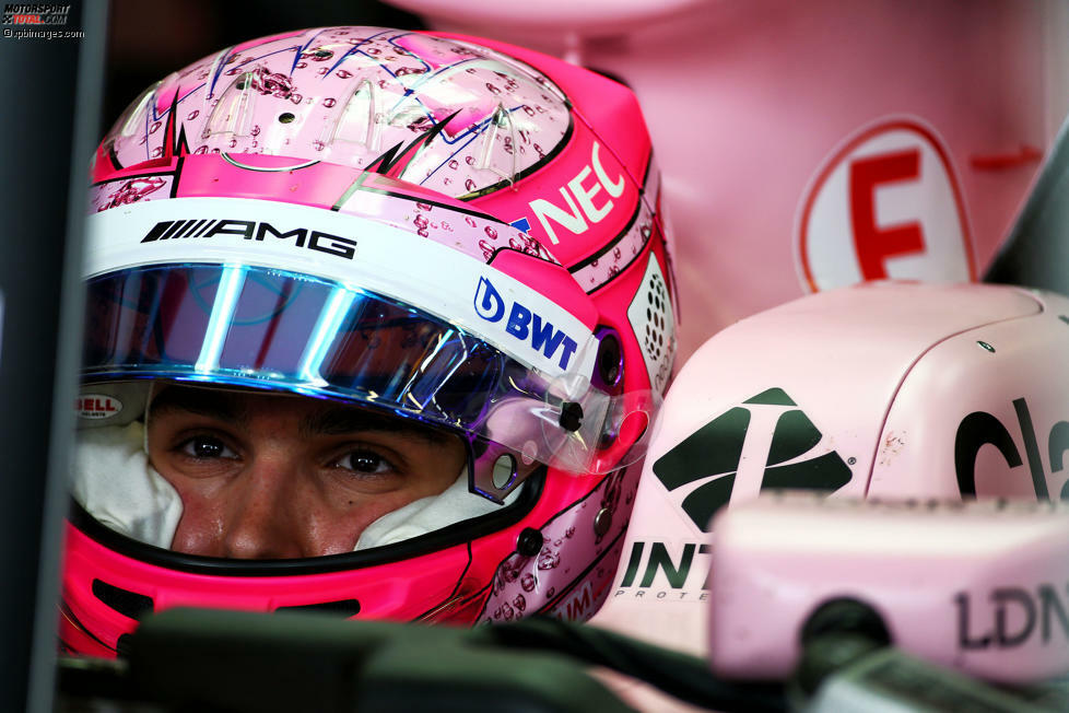 Esteban Ocon (#31, Force India): Auch der schnelle französische Youngster hat nun ein ähnliches Helmdesign - zumindest beim Farbton.