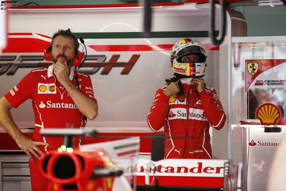 Nach Singapur das nächste Drama um Sebastian Vettel: Am Samstagmorgen lässt ihn sein Ferrari-Motor im Stich, weshalb ein neues Triebwerk eingebaut werden muss. Das versagt in Q1 wegen eines schadhaften Rohrkrümmers den Dienst. Vettel muss vom letzten Startplatz ins Rennen gehen, ...