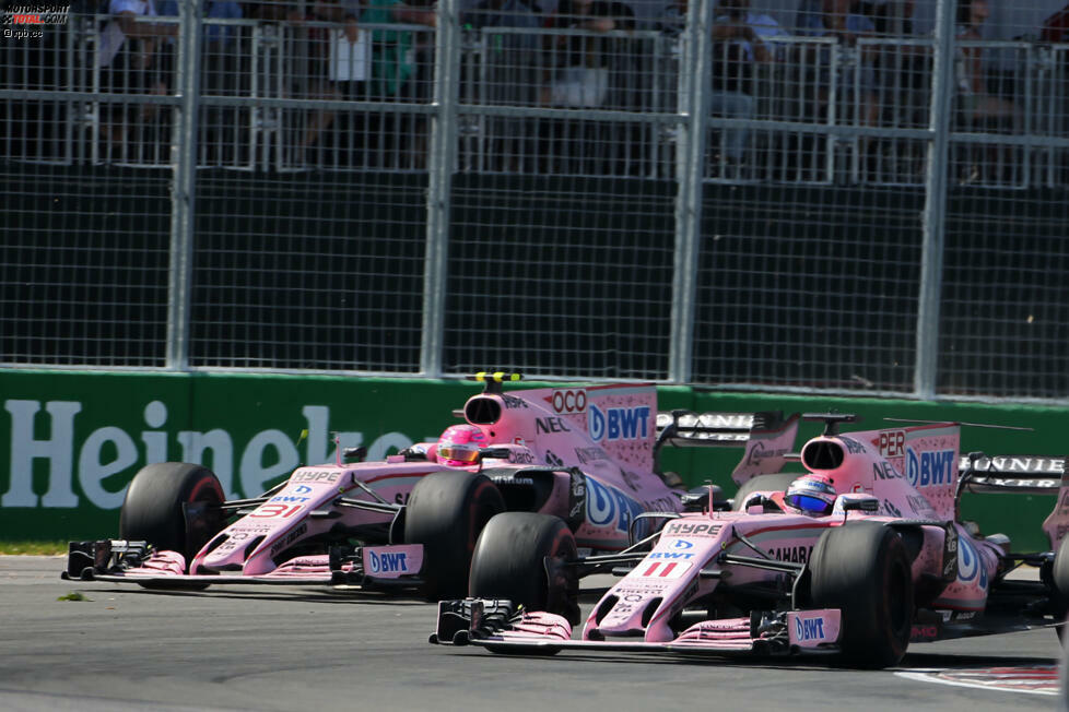 Teamintern brodelt es: Ocon hat die um 13 Runden frischeren Supersofts und will an Perez vorbei, der verweigert aber die Empfehlung des Kommandostands, die Positionen zu tauschen. Ocon ist sich im Nachhinein sicher, dass er schnell genug gewesen wäre, um Ricciardo zu attackieren. Perez ist es nicht.