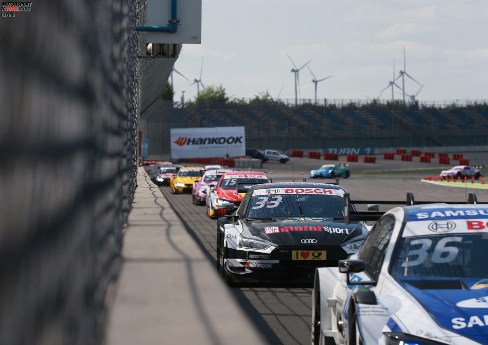 Am Lausitzring darf Rene Rast jubeln: Der Rosberg-Fahrer ergattert sein erstes DTM-Podium ...