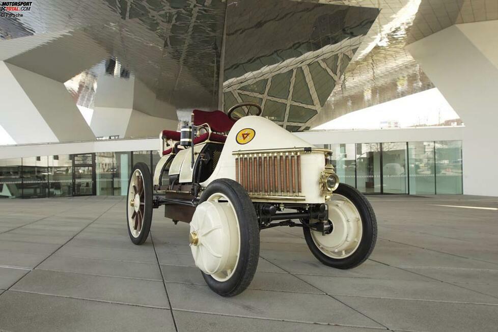 1900 baute Ferdinand Porsche den ersten Wagen mit seriellem Hybridantrieb. Er hieß Semper Vivus (übersetzt: 