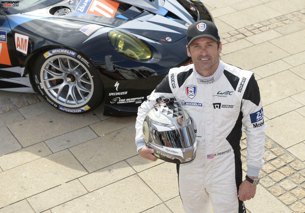 Ein US-Darling, der im Paddock von Le Mans die weiblichen Fans entzückte. 2009 feierte Schauspieler Patrick Dempsey sein Le-Mans-Debüt im Ferrari. 2013, 2014 und 2015 brachte er sogar sein eigenes Porsche-GT-Team an den Start. Bestes Ergebnis: Klassenrang zwei.