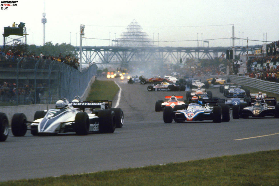 Kanada-Grand-Prix 1982: Riccardo Paletti (Osella) verunglückt in Montreal tödlich, als er in das Heck des stehengebliebenen Ferraris von Didier Pironi kracht.