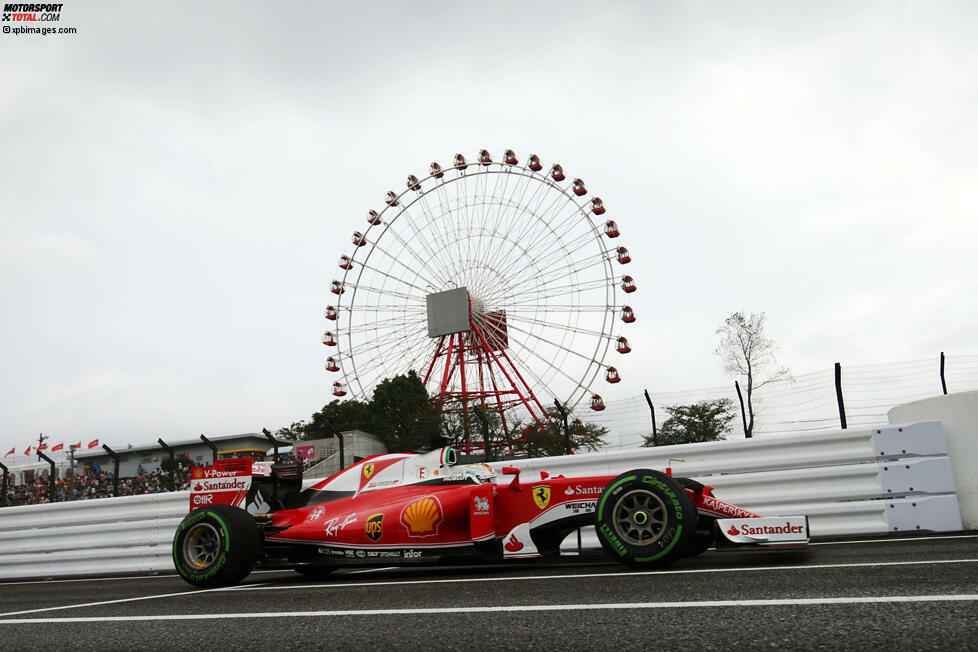 Suzuka (Japan): Eine Woche später dürfte die Sache schon enger aussehen. Zwar ist Mercedes in Suzuka seit 2014 ungeschlagen, doch die Strecke verfügt neben schnellen auch über mittelschnelle und langsame Kurven - das dürften dem Ferrari SF70H entgegenkommen. Außerdem gewann Vettel hier bereits viermal. Prognose: keiner klar im Vorteil.