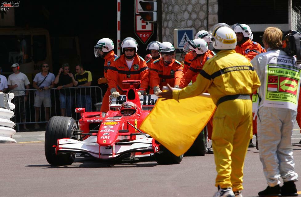 #6: Michael Schumacher, Monaco 2006: Der Rekordchampion täuscht im Qualifying einen Ausrutscher vor und stellt seinen Ferrari so in Rascasse ab (ohne gröbere Schäden), dass die Runde seines WM-Rivalen Fernando Alonso zerstört ist. Pole für Schumacher, aber nicht lange. Die FIA erkennt sie ihm ab.