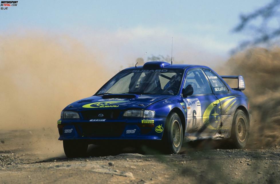 Rallye Argentinien 1999: Juha Kankkunen (Subaru) gewinnt 2,4 Sekunden vor Richard Burns (Subaru).