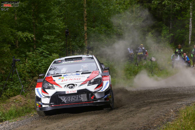 Platz 10: Rallye Finnland 2019 - Ott Tänak (Toyota Yaris WRC) - Durchschnittsgeschwindigkeit 122,3 km/h
