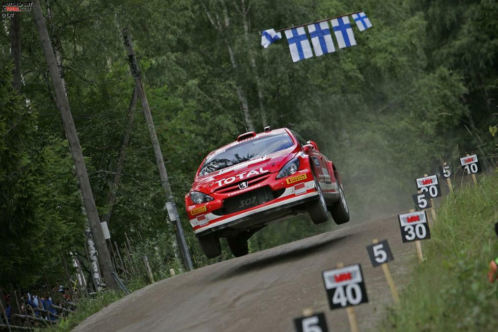 Platz 10: Rallye Finnland 2005 - Marcus Grönholm (Peugeot 307 WRC) - 122,49 km/h