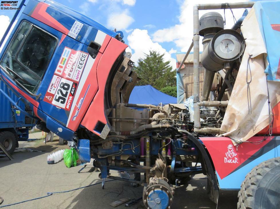 Bei den Trucks werden aber hauptsächlich normale Wartungsarbeiten an Motor, Fahrwerk und Bremsen vorgenommen.