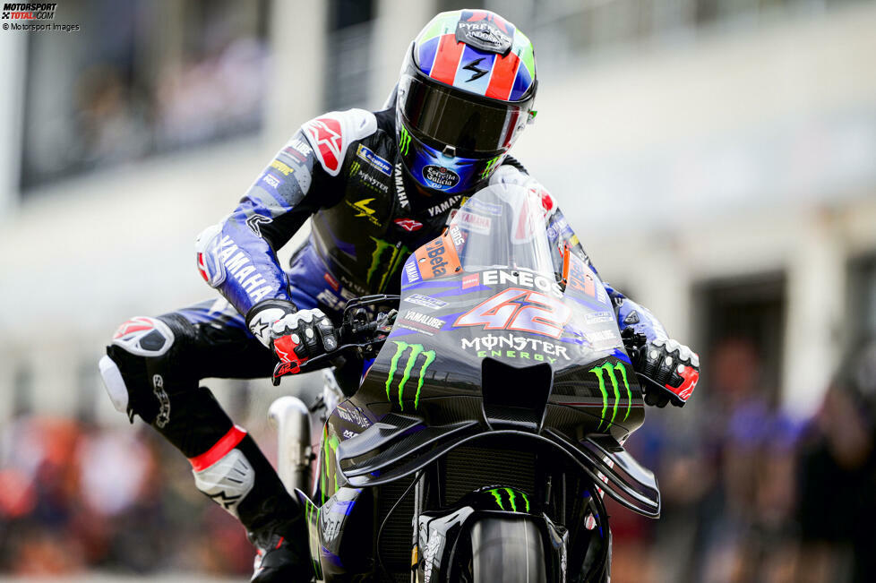 Die MotoGP-Bilanz von Alex Rins (Stand: Ende 2024): 123 Rennen, 6 Siege, 18 Podestplätze, 7 schnellste Rennrunden. MotoGP-WM-Dritter 2020, Moto2-Vizeweltmeister 2015, Moto3-Vizeweltmeister 2013.
