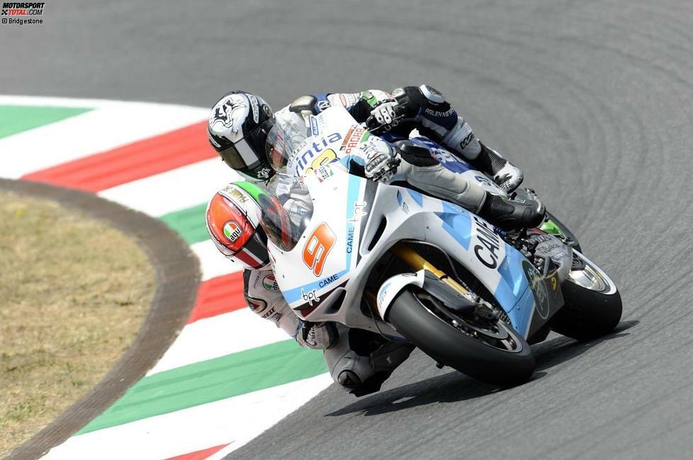 Die Claiming-Rule ermöglicht 2012 neuen Teams den MotoGP-Einstieg. Ioda erkennt das Talent von Petrucci und setzt ihn auf die Ioda-Aprilia, im Laufe der Saison wird auf eine Suter-BMW gewechselt. Petruccis bestes Ergebnis ist ein achter Platz.