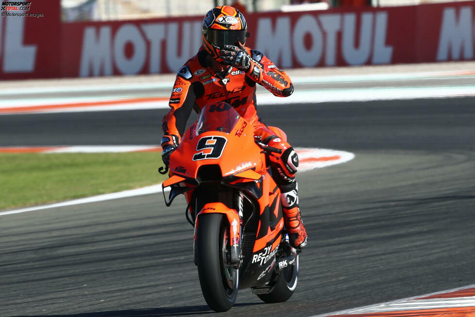 Die KTM RC16 passt nicht perfekt zu Petrucci. Dreimal fährt er in die Top 10. Sein Vertrag wird aber nicht verlängert. Beim Finale in Valencia verabschiedet sich der Italiener von der MotoGP-Bühne.