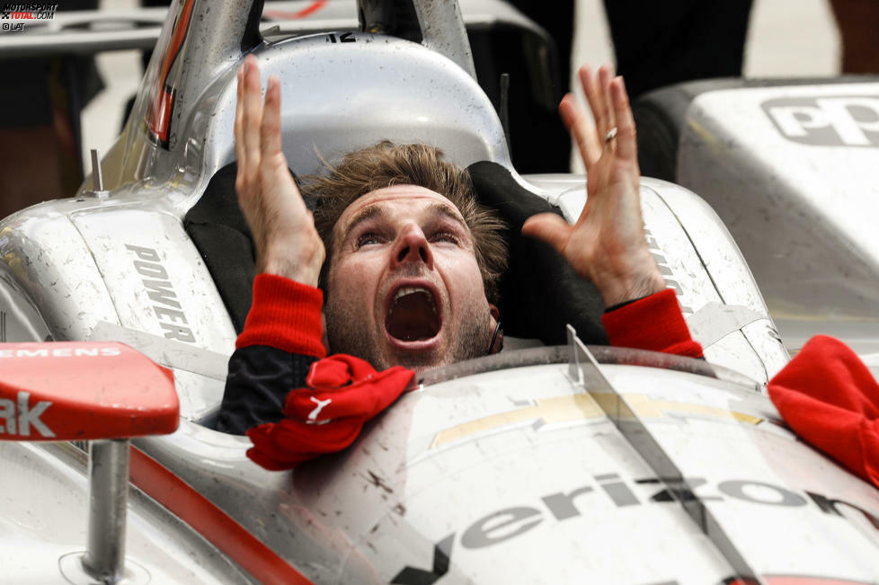 ...um in der Victory Lane direkt weiterzumachen. Emotionen pur.