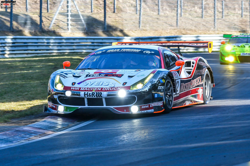 #22 Wochenspiegel Team Monschau - Oliver Kainz (Ferrari 488 GT3): Qualifiziert durch Qualifying-Ergebnis VLN1