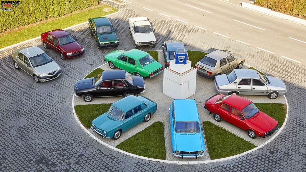 Jubiläum bei Dacia: Die rumänische Marke feiert ihr 50-jähriges Bestehen. Im August 1968 rollte im Stammwerk Pitesti als erstes Modell der Dacia 1100 vom Band, ein Lizenzbau des Renault 8.