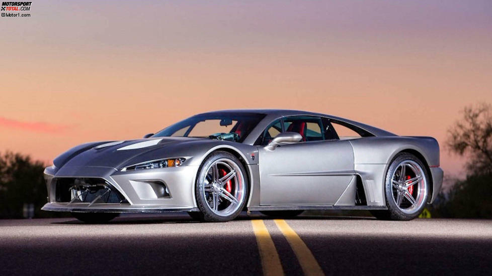 Falcon F7: Er besteht aus Carbon und Kevlar und leistet über 1.000 PS. Der 2009 gegründete Hersteller stammt aus Holly in Michigan und präsentierte seinen ersten Serien-F7 auf der Detroit Motor Show 2010. Angetrieben wird der Falcon F7 von einem Biturbo-V8 der Firma Lingenfelter. Die aktuellen Ausbaustufe leistet irre 1.100 PS ...