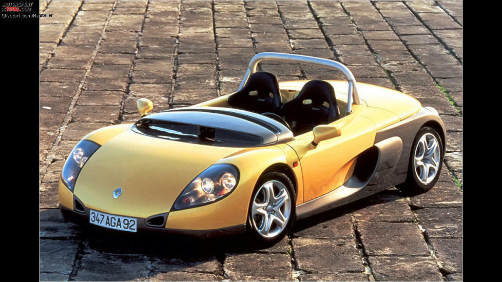 Renault Sport Spider (1995): Schon jetzt ist der Renault Sport Spider ein gesuchtes Sammlerstück. Nur 1.800 Exemplare wurden gebaut. Der 3,80 Meter kurze Roadster war der beste Lotus, den Renault je baute.