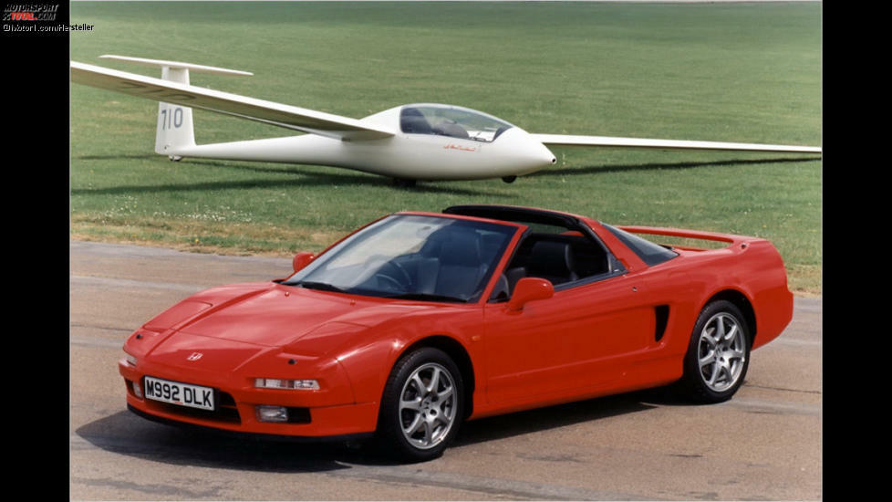 Honda NSX (1990): Technik vom Feinsten bot Honda im NSX. Sein Aluminium-Fahrwerk übernahm Technik aus der Formel 1. Honda-Werksfahrer Marco Werner brachte es auf den Punkt: 