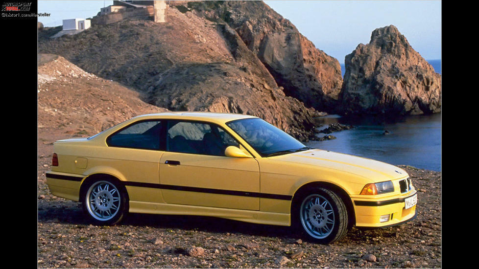 BMW M3 (E36) (1992): Unter BMW-Fans ist der erste M3 längst Kult, was sich in den Preisen niederschlägt. Zeit also, sich mit der zweiten Generation auseinander zu setzen. Sie hatte erstmals einen Reihen-Sechszylinder unter der Haube. Unverbastelte Exemplare des M3 der 1990er-Jahre aufzutreiben, ist bereits schwierig.