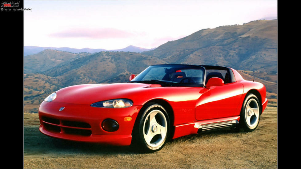 Chrysler Viper (1992): Zehn Zylinder. Acht Liter Hubraum. Kein ESP. Die Dodge respektive Chrysler Viper war fast das einzige US-Auto-Highlight der 1990er-Jahre.