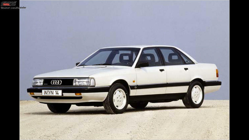 Audi 200: Mit dem 200 der zweiten Generation untermauerte Audi seinen Anspruch, sich an Mercedes und BMW messen zu wollen. Basierend auf dem Aerodynamik-Champion Audi 100 (der cW-Wert war ein allgegenwärtiges Thema an den Stammtischen der 80er) setzte die Nobelausgabe auf eine andere Frontpartie und starke Turbomotoren.