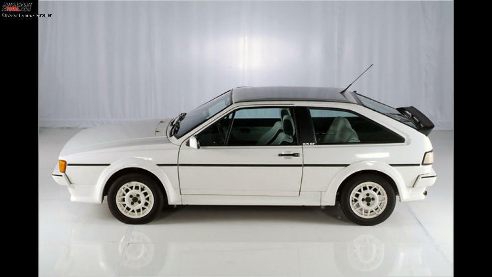 VW Scirocco White Cat: Geradezu Sinnbild modische Trends der Achtziger ist dieses Sondermodell aus dem Jahr 1985. Der Name war Programm: Weiße Rückleuchten, weiße Felgen, weiße Lackierung und ein heller Innenraum. Aus den Lautsprechern dürfte oft Modern Talking geschallt haben. Komisch, dass es trotzdem Manta- und keine Scirocco-Witze gab