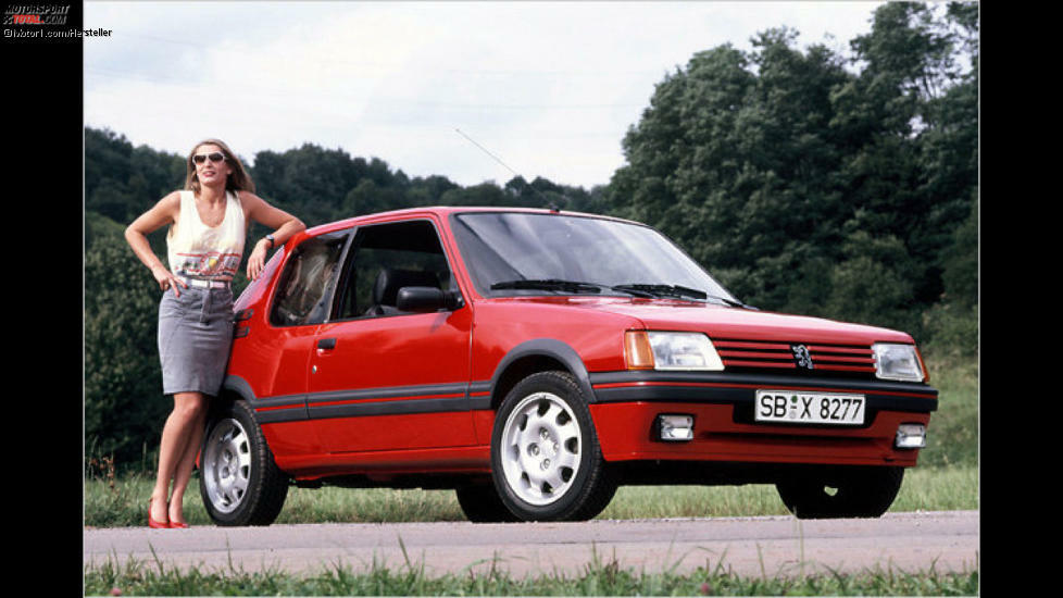 Peugeot 205 GTI: Mit einem zeitlosen Design und gewissem Komfort überzeugte der Kleinwagen bis 1998 über fünf Millionen Käufer. Das Spitzenmodell hörte auf den Namen GTI. Mit bis zu 128 PS konnte man sich ein wenig so fühlen wie die erfolgreichen 205-Rallyepiloten.