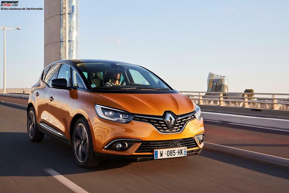 Segment: Mini-Vans. Die neue Nummer 1: Renault Scenic mit einem Anteil von 24,8% innerhalb der Segmentgruppe. Verdrängt Mercedes B-Klasse von der Spitze.