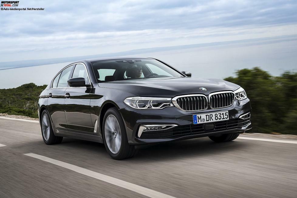 Segment: Obere Mittelklasse. Die neue Nummer 1: BMW 5er mit einem Anteil von 39,5% innerhalb der Segmentgruppe. Verdrängt Mercedes E-Klasse von der Spitze.