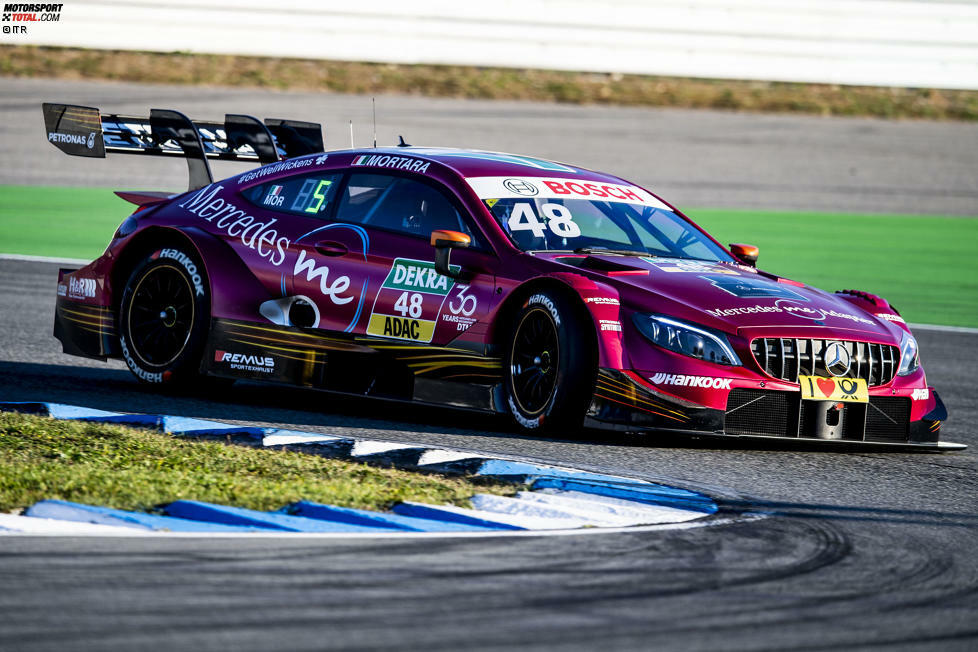 Platz 6: Farbe des Jahres - Mercedes-Pilot Edoardo Mortara fuhr zu Beginn der Saison ein Auto im Design der Deutschen Fußball-Nationalmannschaft. Als die aus der WM ausschied, wechselte er auf 