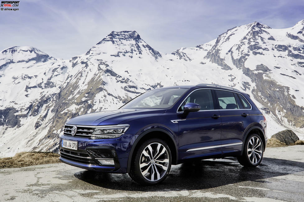 Platz 08: Volkswagen Tiguan. 695.383 Verkäufe, +34% im Jahresvergleich