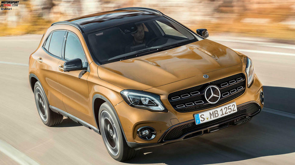 #23 Mercedes GLA 180: 
Der Nachfolger des Mercedes GLA zeichnet sich am Horizont ab. Ein Argument, um den hohen Grundpreis von 28.941 Euro für das mit 4,42 Meter Länge gar nicht so kleine SUV zu verhandeln. Im GLA 180 arbeitet ein Turbobenziner mit 122 PS Leistung.