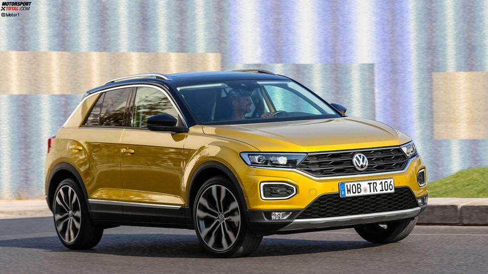 #17 VW T-Roc 1.0 TSI: 
Solange wir noch auf das Polo-SUV namens T-Cross warten müssen, beginnt der Einstieg in die SUV-Welt von VW bei 20.390 Euro. So viel kostet der 4,23 Meter lange T-Toc mit 115-PS-Turbobenziner.