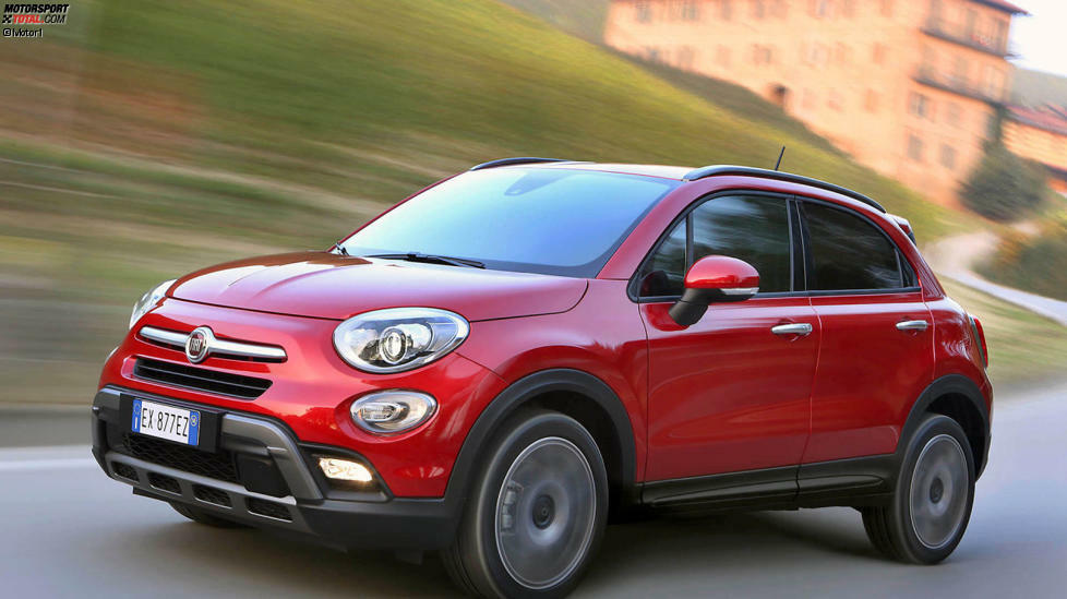 #9 Fiat 500X 1.6 E-torQ 4x2: 
Der knuffige Fiat 500 als SUV: Zumindest optisch folgt der 4,25 Meter lange 500X dieser Devise. Wer etwas Geld in die Hand nimmt, bekommt den 500X auch mit Allrad. Los geht s aber ab 16.490 Euro für den frontgetriebenen 110-PS-Benziner.