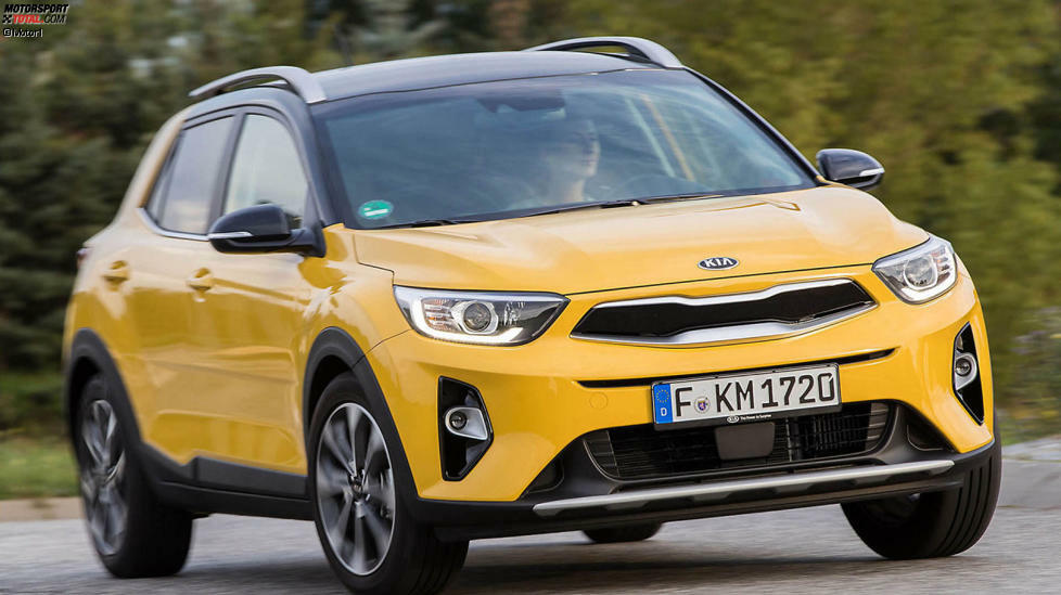 #4 Kia Stonic 1.2: 
Auf 4,14 Meter Länge bringt es der Kia Stonic. Er beginnt mit 84 PS bei 15.790 Euro. Inklusive ist hier bereits eine Klimaanlage, außerdem gibt Kia sieben Jahre Garantie.