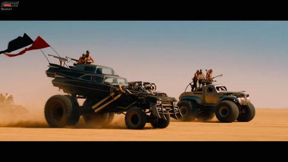 Der Gigahorse-Cadillac aus Mad Max: Fury Road: Fans der ersten beiden Filme können einen Ford Falcon XB GT Interceptor kaufen. Doch Fury Road ging mit dem Gigahorse weiter. Ein Cadillac von 1959 war nicht groß genug, es mussten zwei Caddys übereinander gestapelt sein. Es wird schwierig, aber versuchen Sie ruhig, sowas mal nachzubauen.