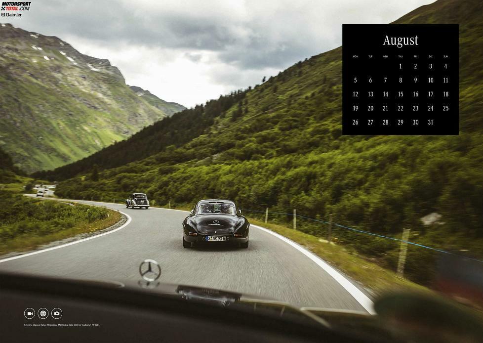 Mercedes-Benz Classic Kalender 2019, Motiv für den Monat August: Mercedes-Benz 300 SL 